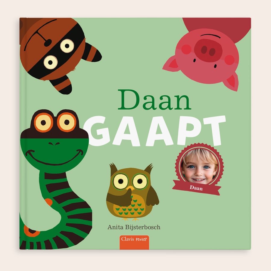 Boek "Iedereen gaapt - XXL " personaliseren Boek Iedereen gaapt - XXL personaliseren met eigen foto en naam van Daan voor een uniek kinderboek