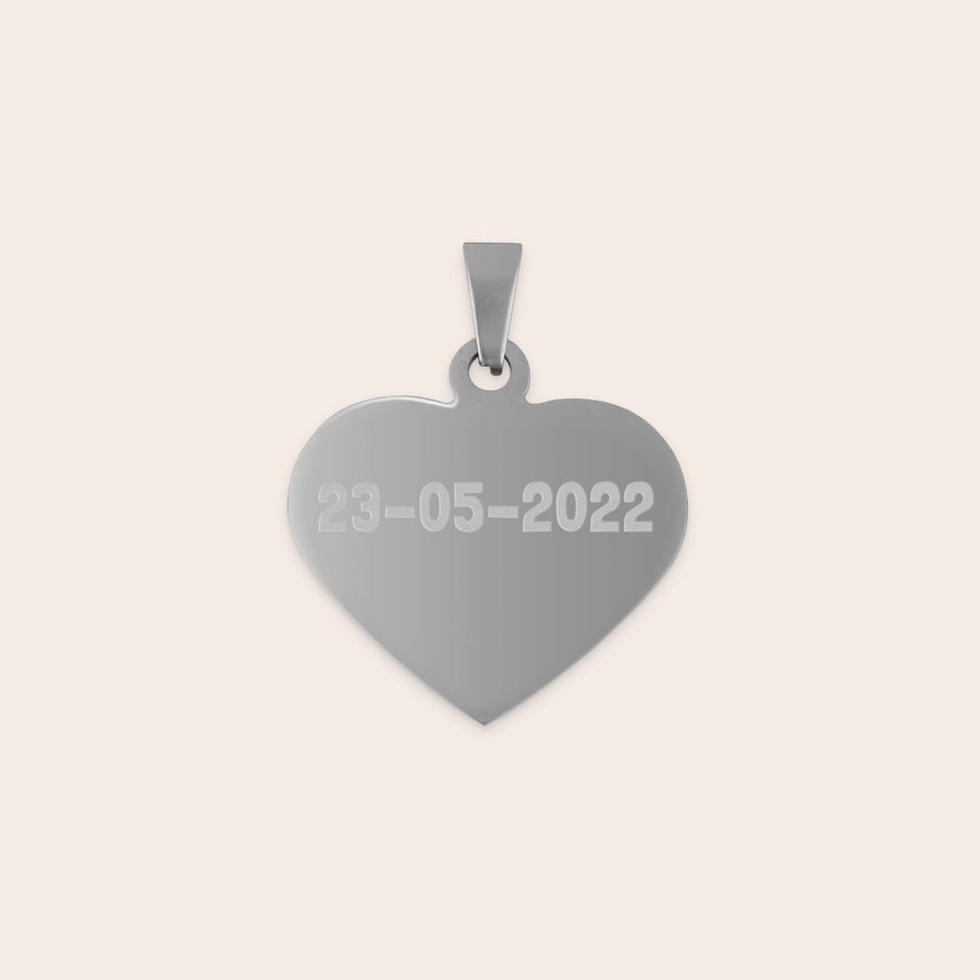 Collar Corazón grabado Collar Corazón grabado