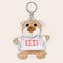Sleutelhanger beer met bedrukt T-shirt Sleutelhanger beer met bedrukt T-shirt