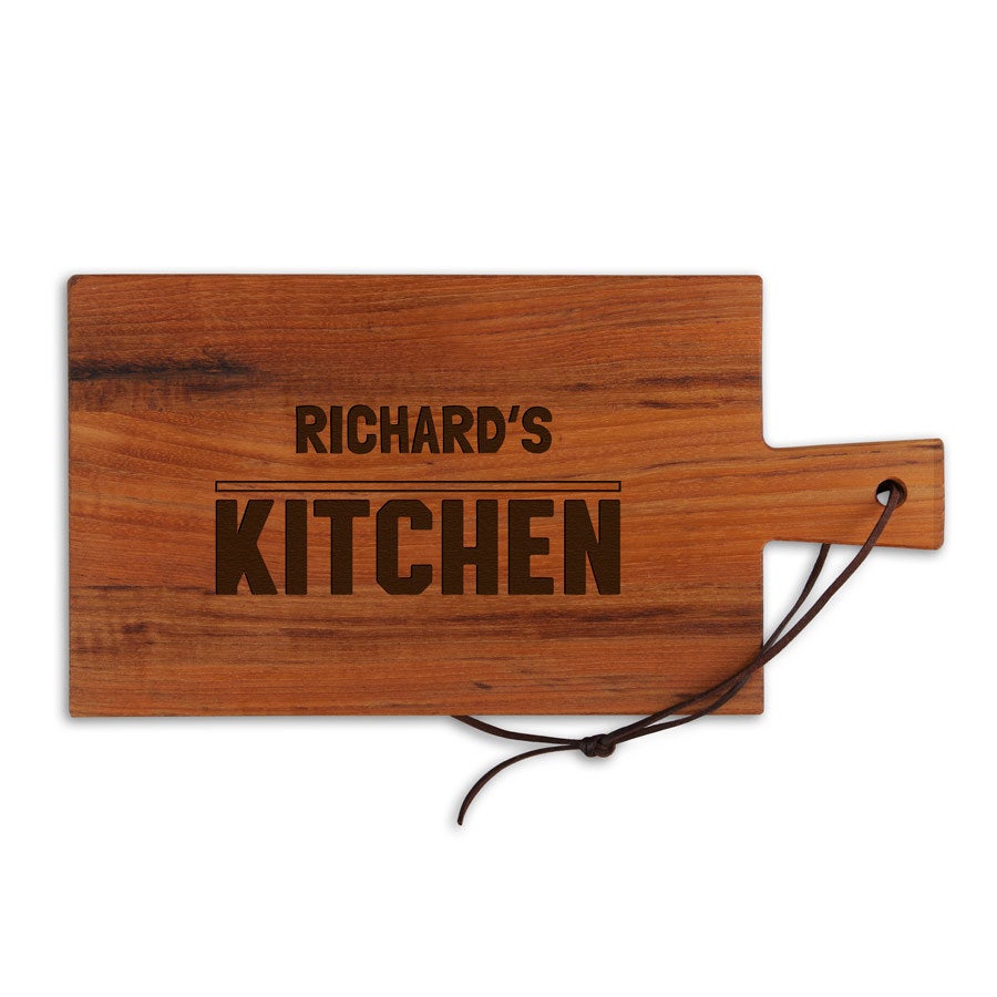 Wooden cheese board - Teak - Rectangle - Landscape (S)