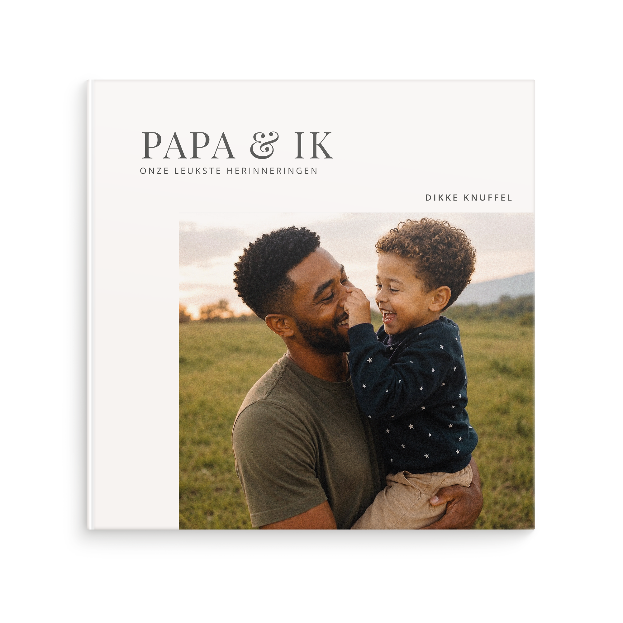 Momenten fotoboek maken - Papa & ik/wij - XL - Hardcover - vanaf 28 pagina's met eigen foto en tekst 'Papa & ik Onze leukste herinneringen'.