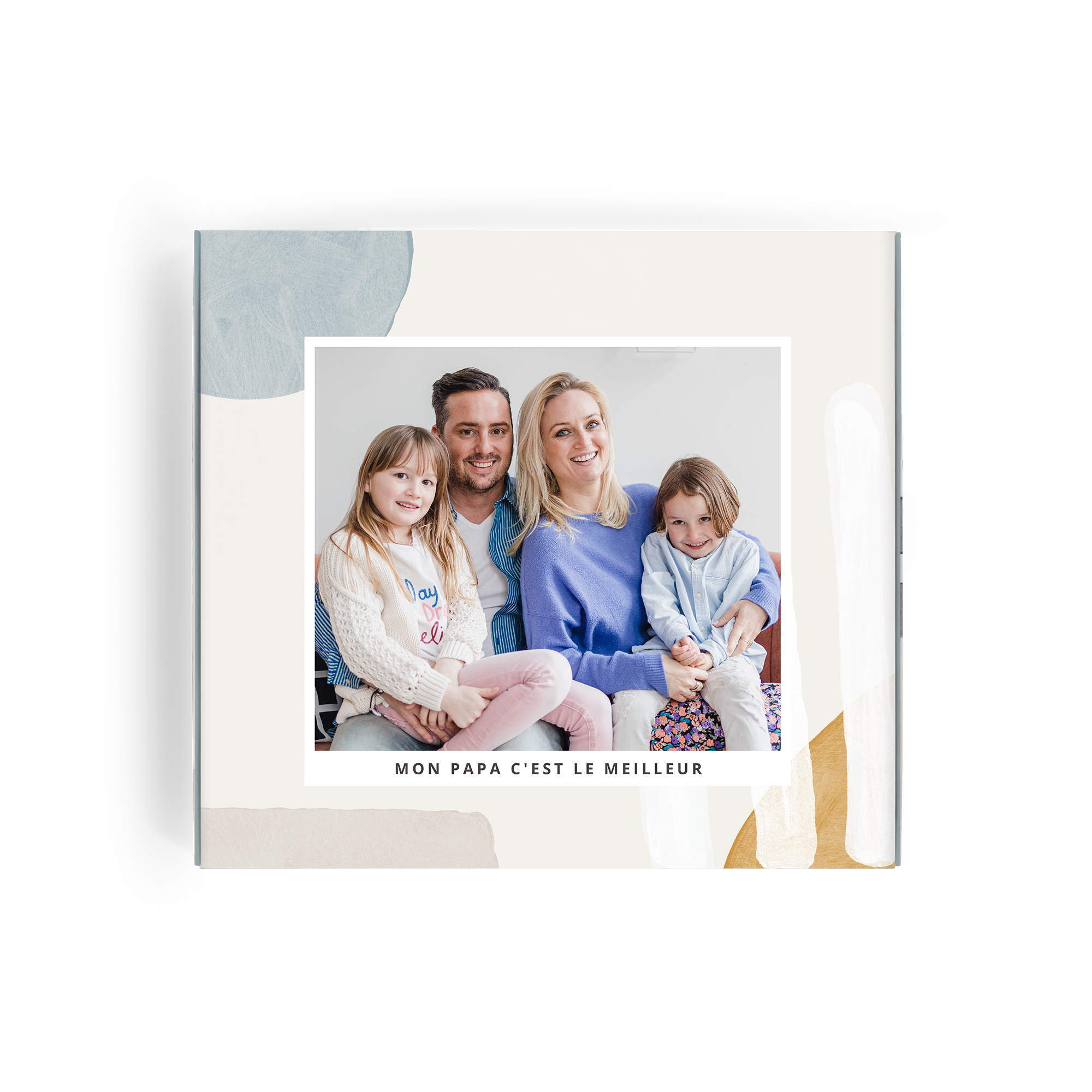 Coffret cadeau Milka personnalisé imprimé avec photo de famille et message Mon papa cest le meilleur pour la Fête des pères