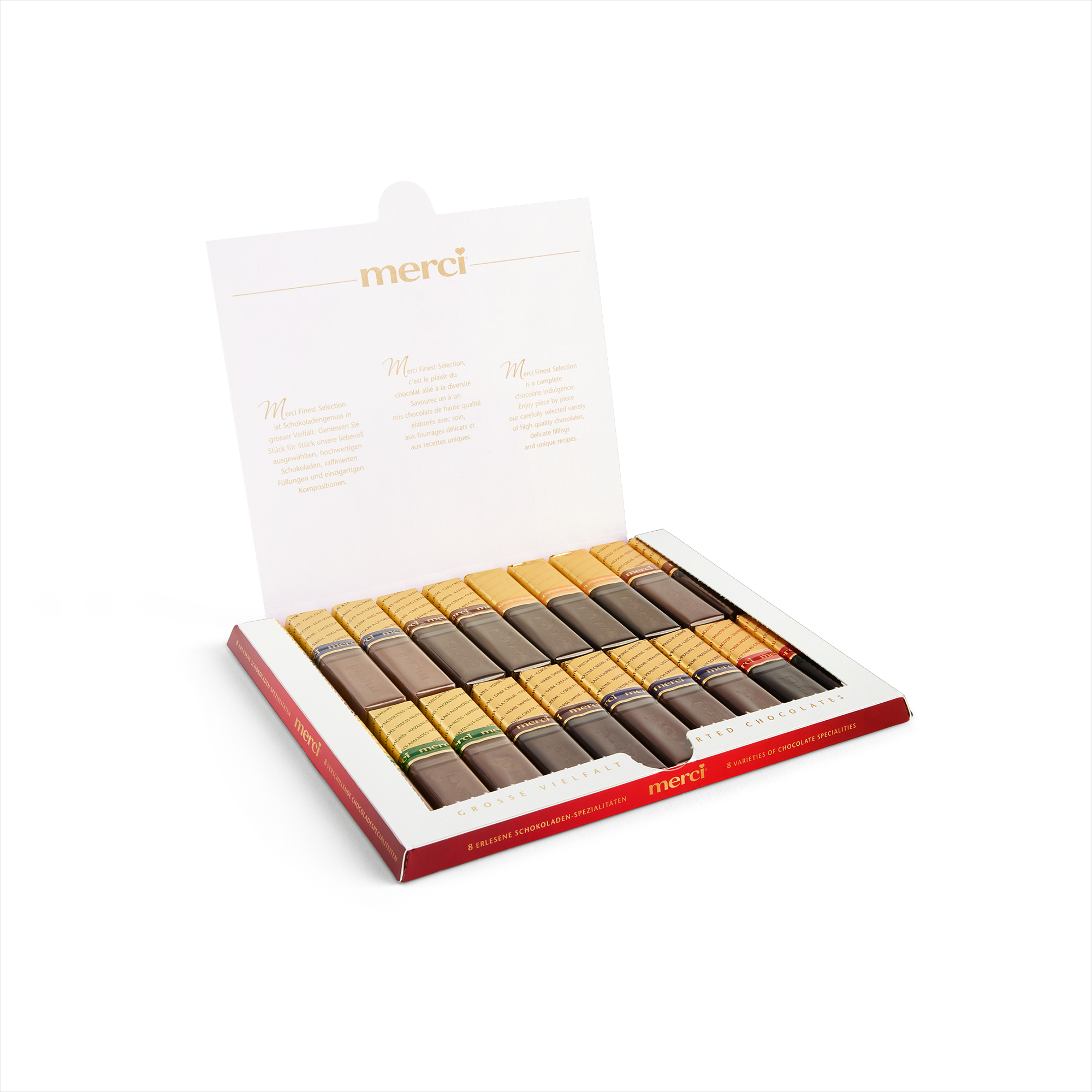 Ciocolata Merci cu card personalizat - 250 grame