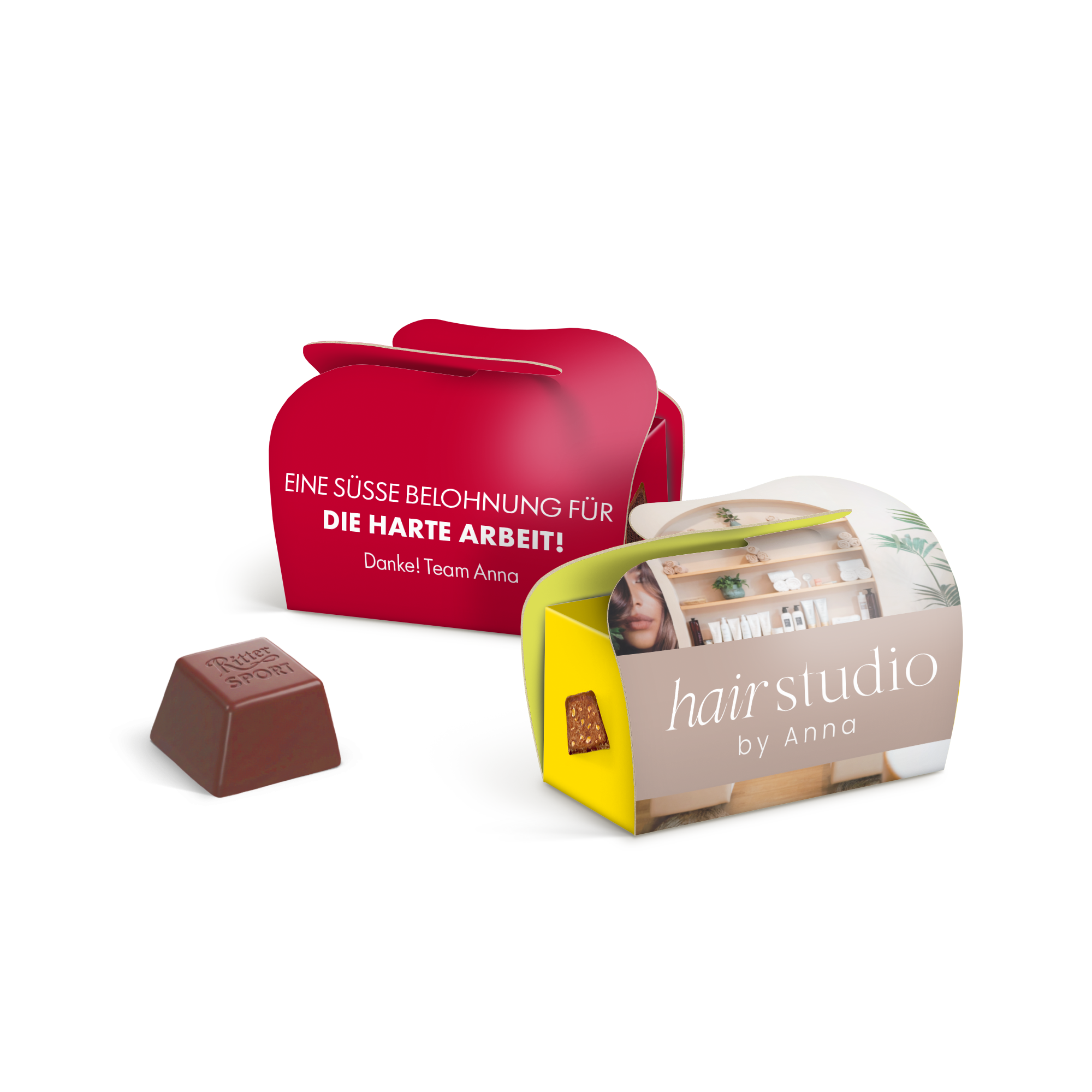 Personalisierte Mini-Ritter Sport Gastgeschenke – DIY Mini-Boxen
