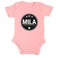 Personalised baby romper - Short sleeves - Pink - 62/68