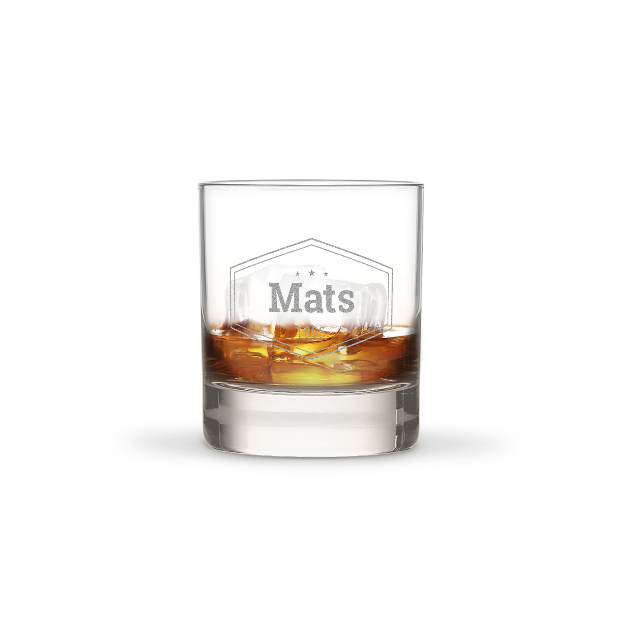 Graverat tumblerglas