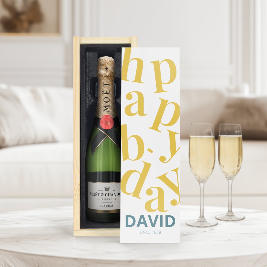 Moët et Chandon Brut in kist Moët et Chandon Brut in kist