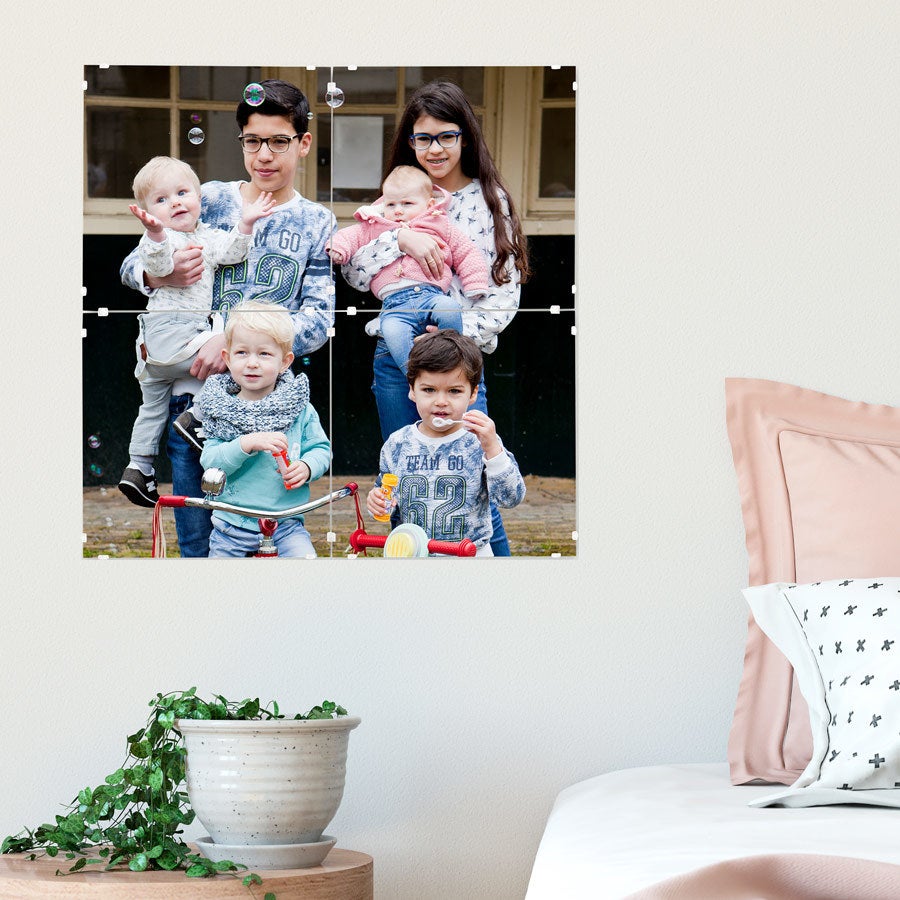 Fotomozaïek panelen - 40 x 40 cm (set van 4 tegels)