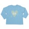Přizpůsobené dětské tričko - dlouhý rukáv - Baby Blue - 62/68