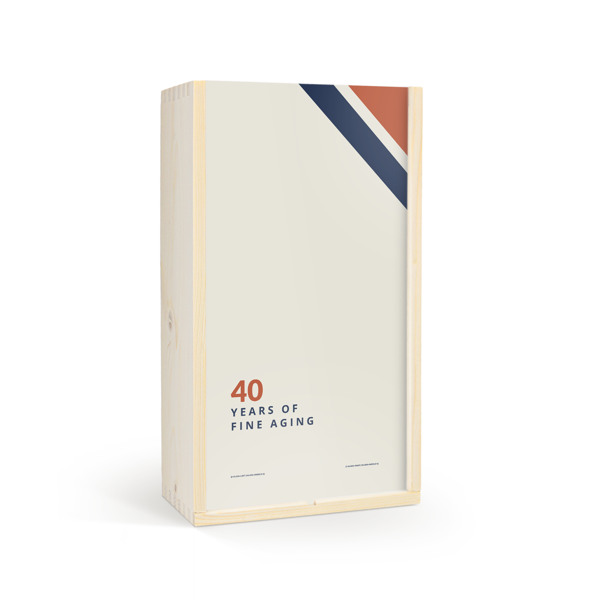 A personalized printed case for Jack Daniels Gentleman Jack whiskey with "40 Years of Fine Aging" text, customizable with your photo or text.