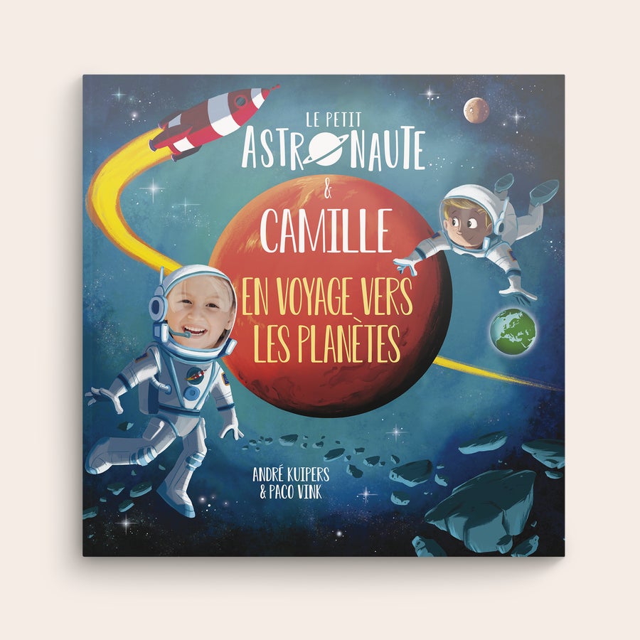 Le Petit Astronaute - Livre personnalisé Le Petit Astronaute - Livre personnalisé (XXL) avec le visage et le nom Camille imprimés en astronaute dans l'espace
