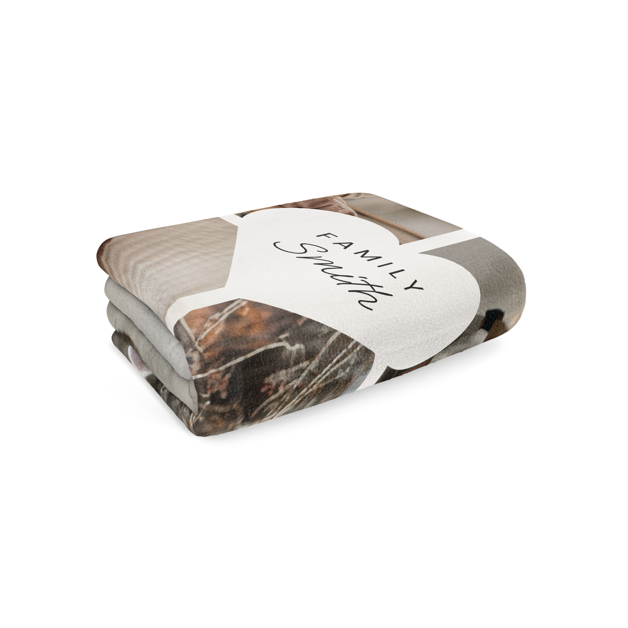 Fleecetæppe med billede