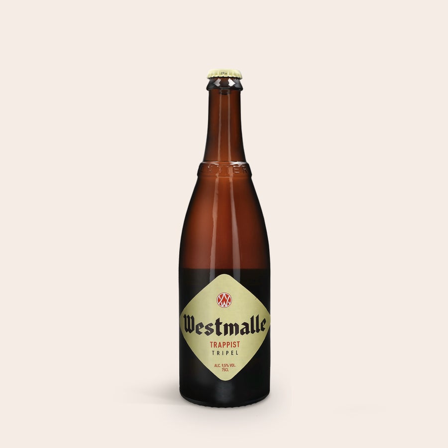 Coffret bière personnalisé - Westmalle Tripel et Dubbel Bouteille de Westmalle Triple avec étiquette personnalisée pour un cadeau unique
