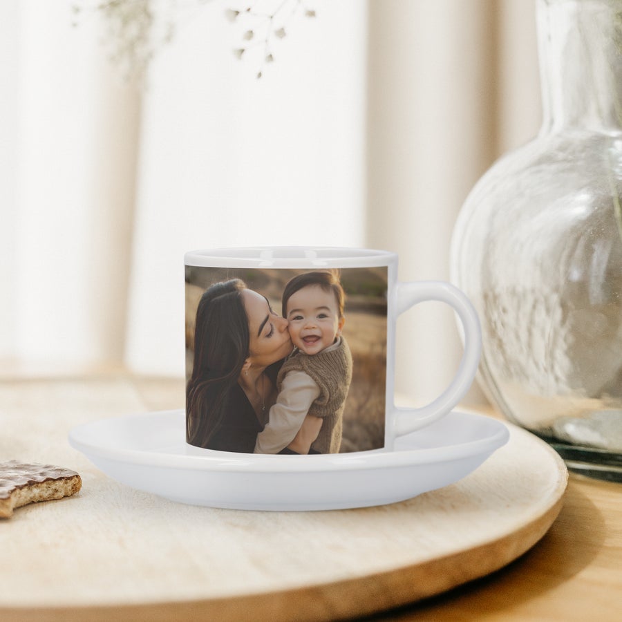 Tazza Cappuccino o Tè con Piattino Cerchi Rustici Tazza Cappuccino o Tè con Piattino Cerchi Rustici