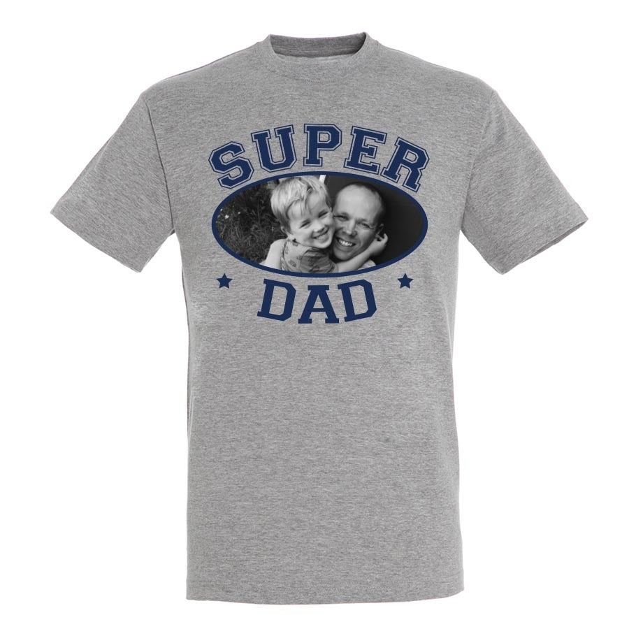 Personalised t-shirt - Father's Day - Grey - L