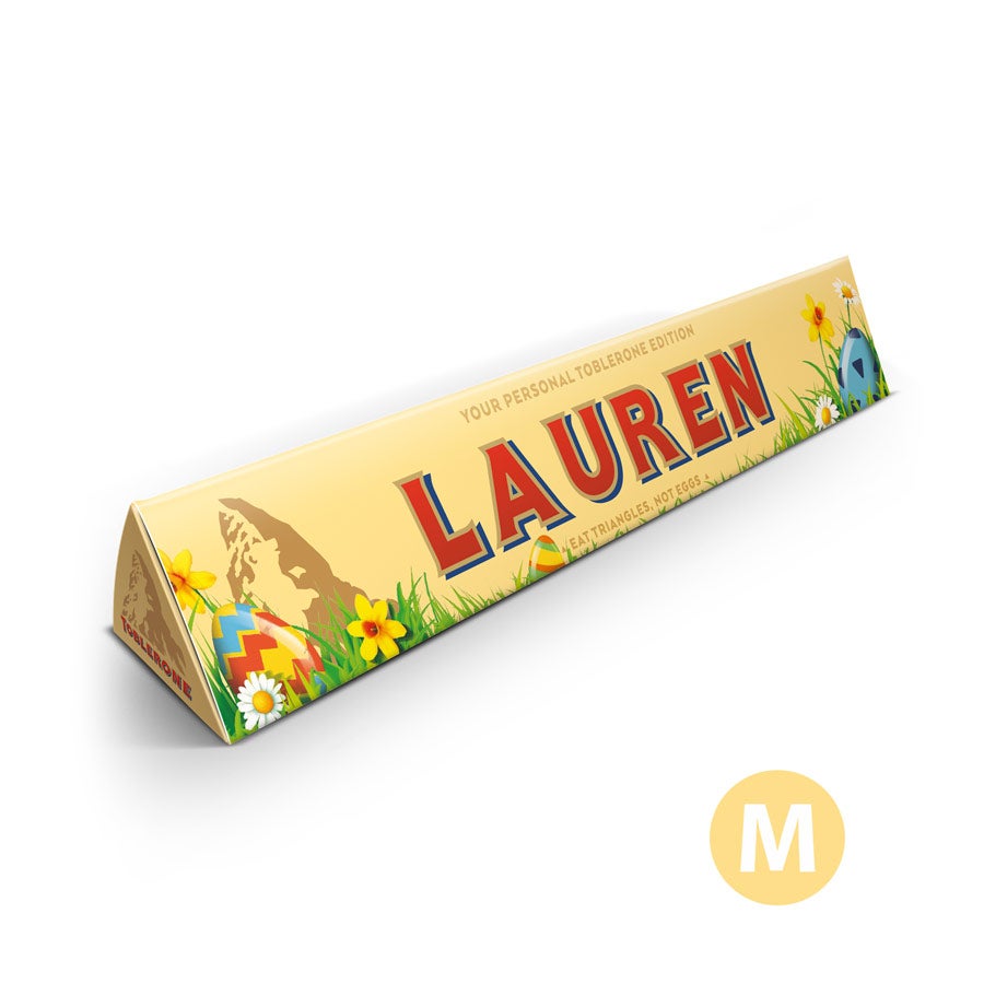 Personalised Toblerone Chocolate Bar - Easter Personalised Toblerone Chocolate Bar - Easter