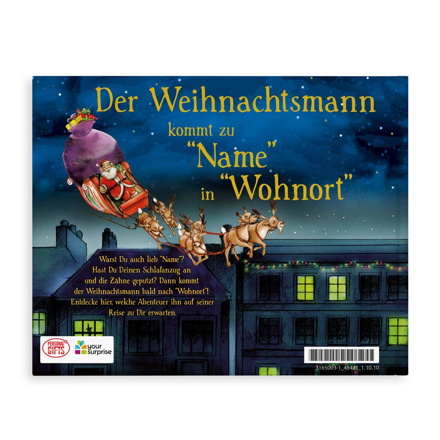 Personalisiertes Kinderbuch - Der Weihnachtsmann kommt