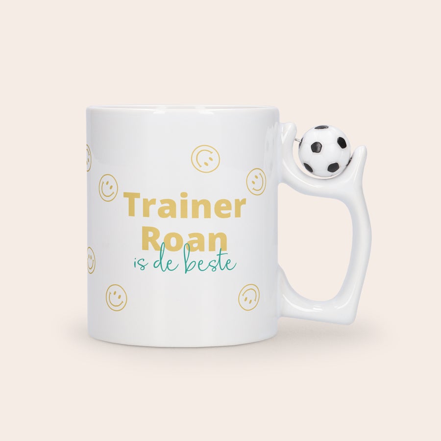 Voetbal mok bedrukken - 325 ml  Voetbal mok bedrukken - 325 ml