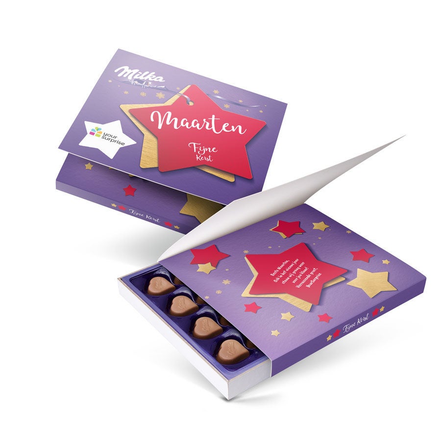Say it with Milka giftbox bedrukken - Kerst - 110 gram