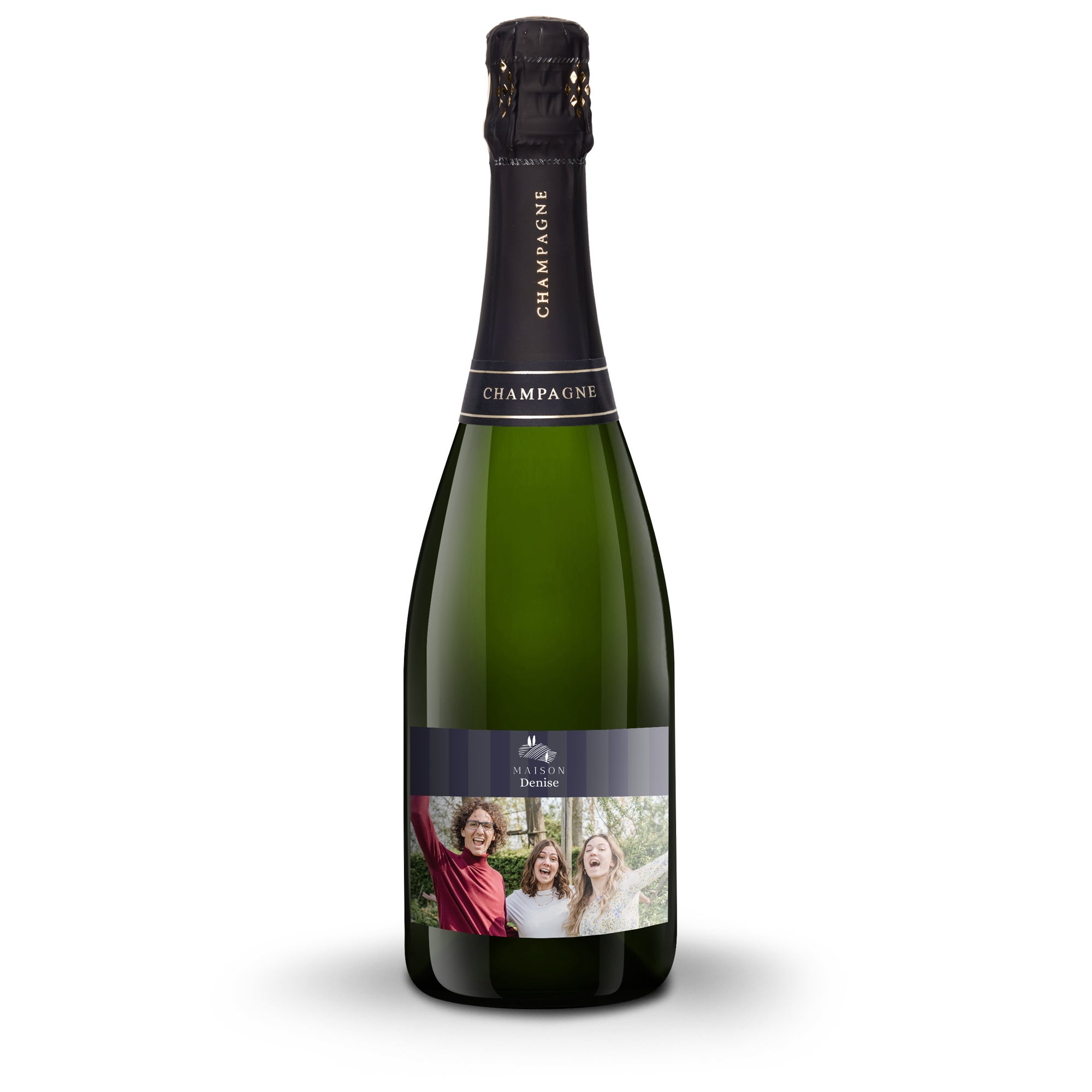 Champagne with personalised label - Rene Schloesser - 750 ml