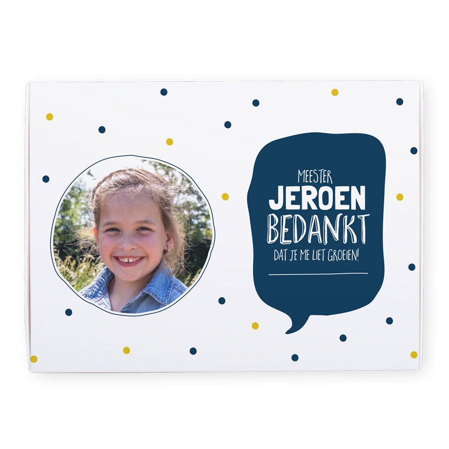 Milka giftbox bedrukken - Juf / Meester