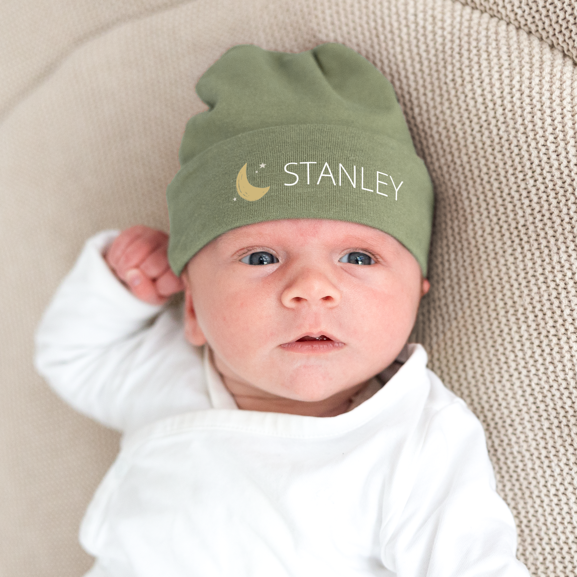 Baby Hat - Printed - Green