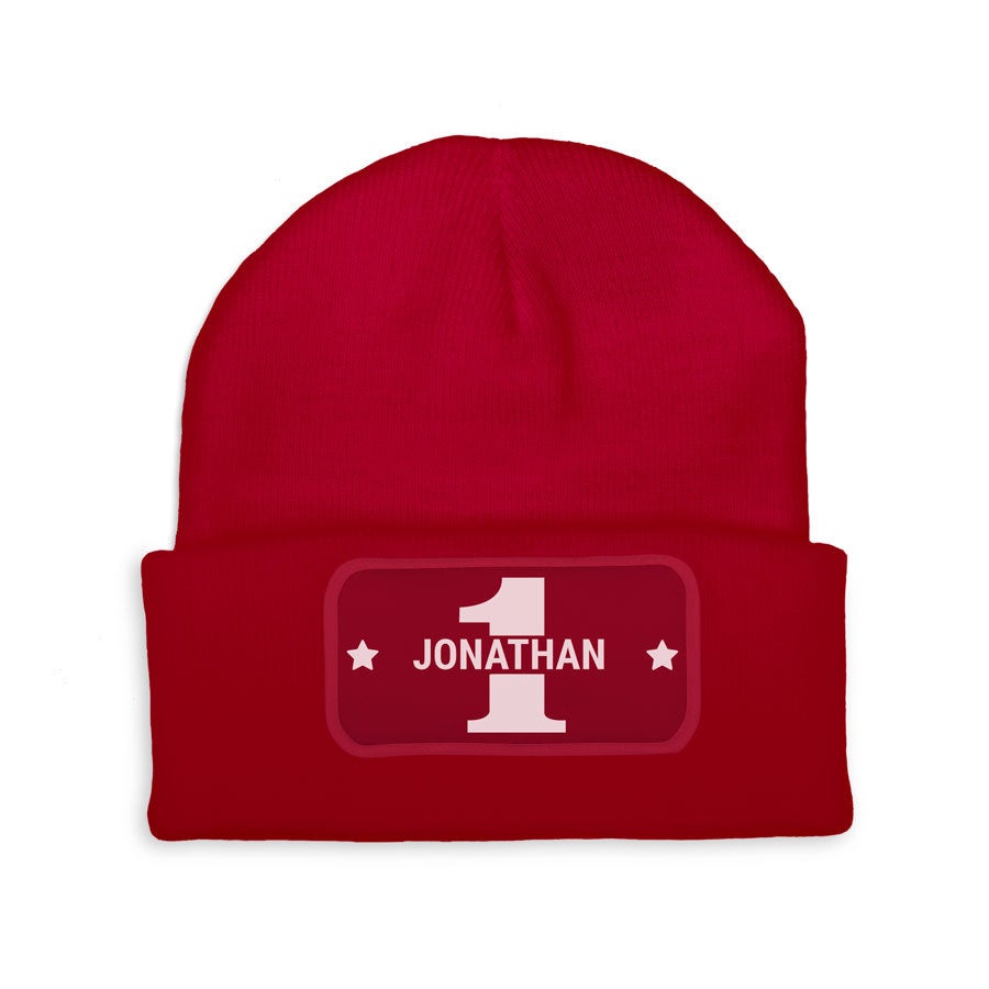 Personalised beanie - Red