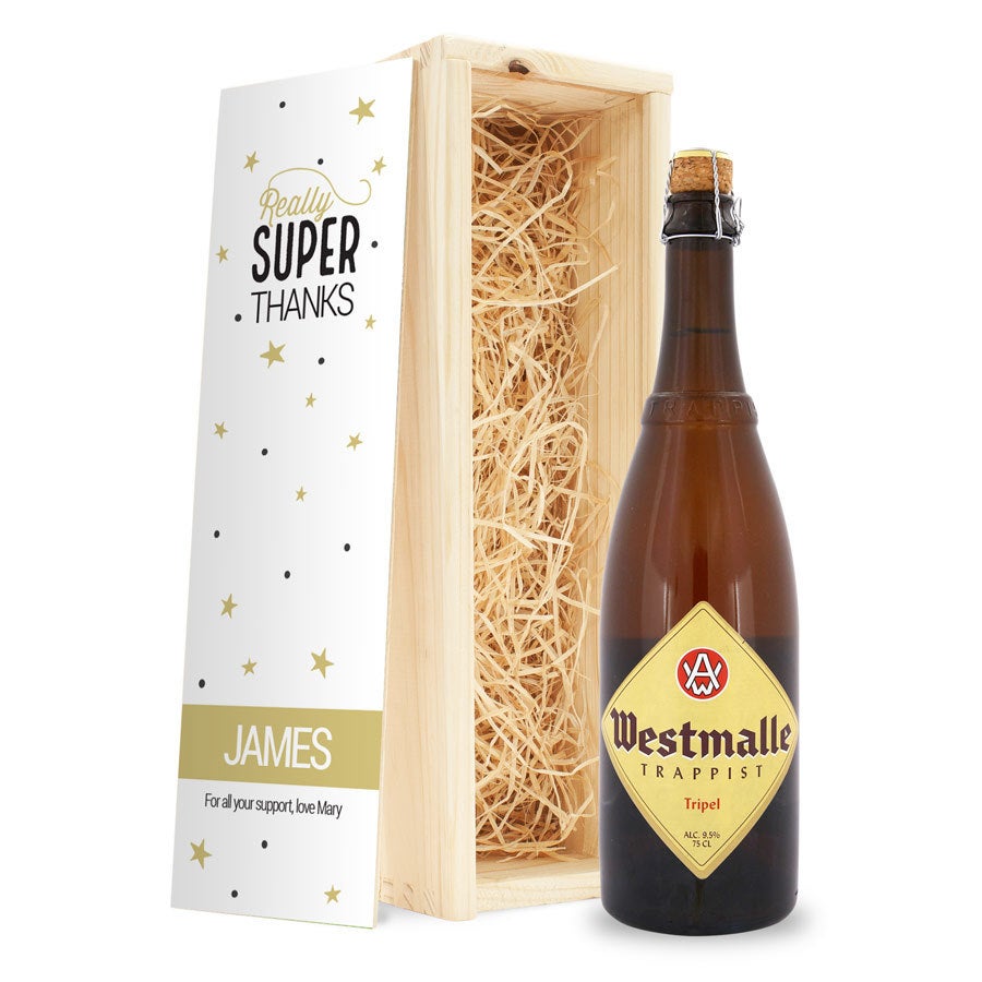 Personalizowany zestaw  piw - Westmalle Dubbel i Tripel