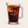 Engraved glass jug Engraved glass jug