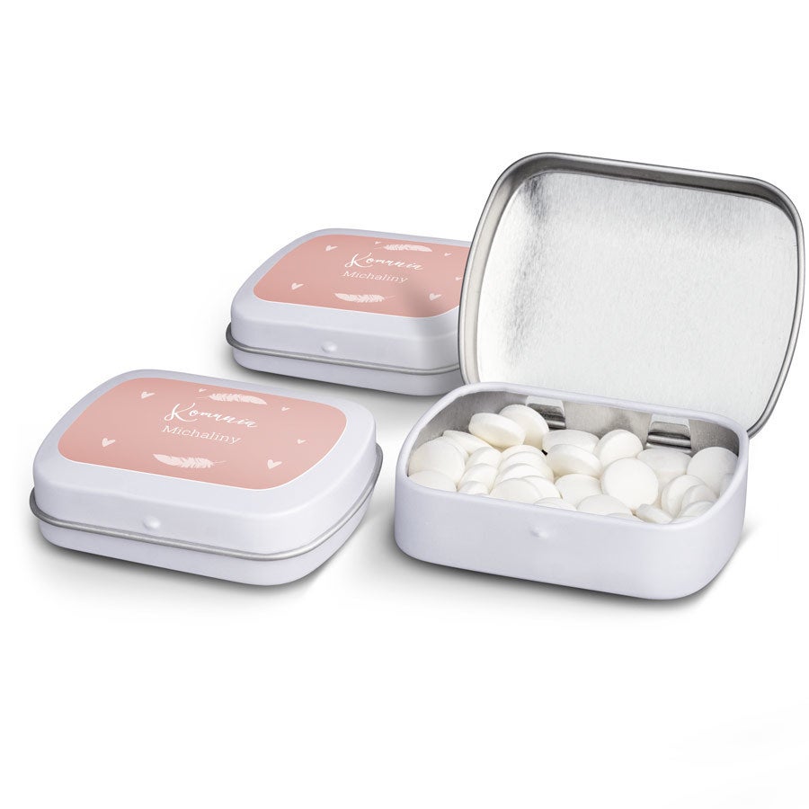 Personalizowane puszki na s�odycze - Mi�t�wki - zestaw 80 sztuk