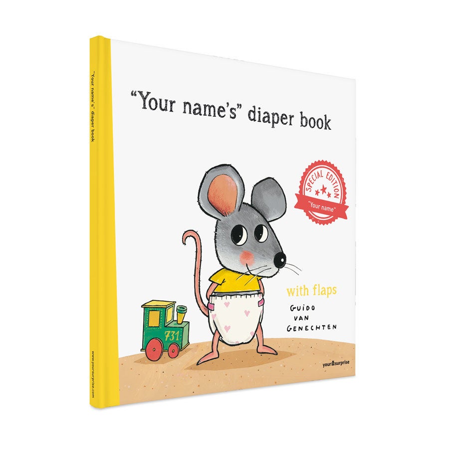 Personalised children's book - The Diaper Book - XXL lift-the-flap book