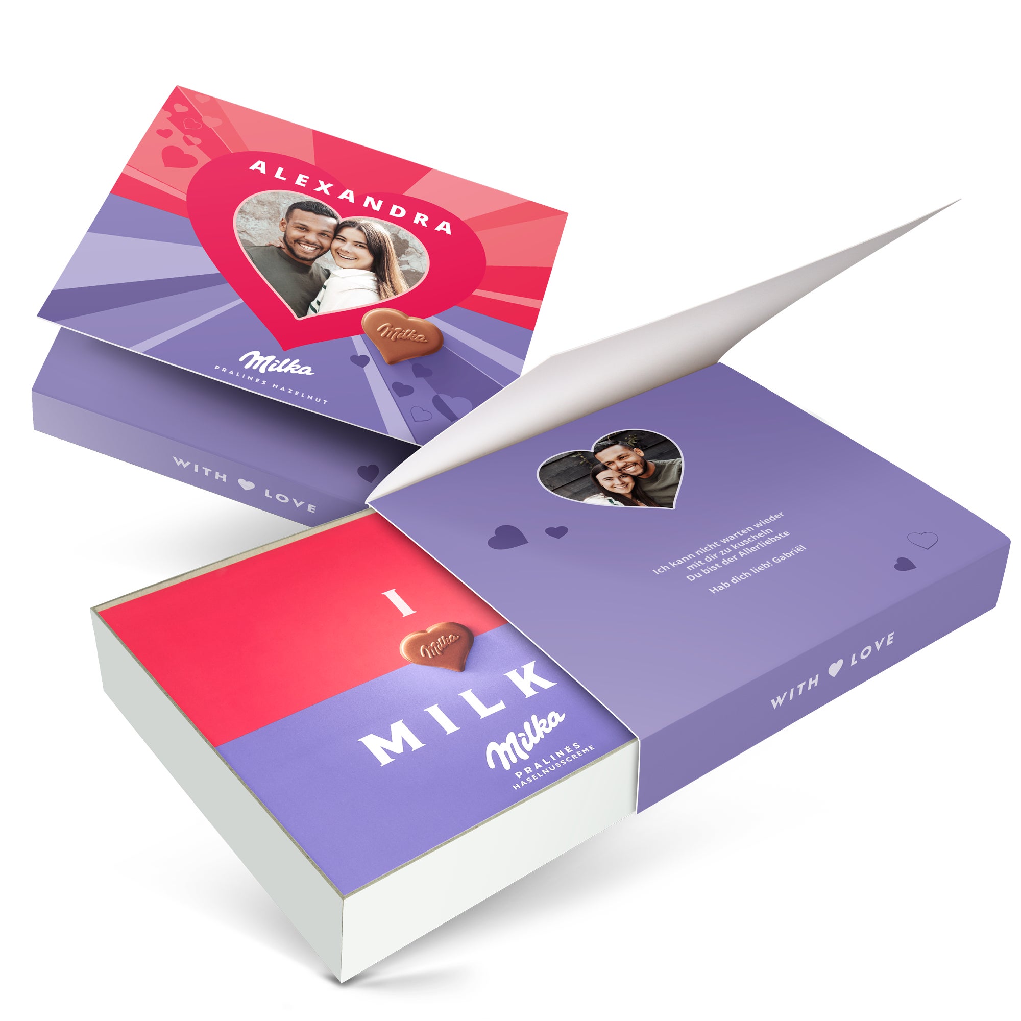 Milka personalisieren Liebe 220 Gramm  - Onlineshop YourSurprise