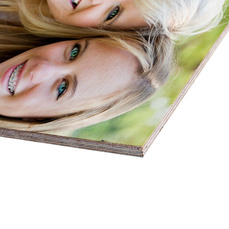 Personalised photo print - Wood - Panel - 60 x 80 cm 