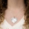 Engraved heart necklace large Engraved heart necklace large