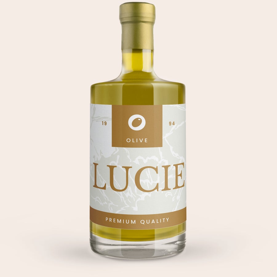Huile d'olive - Étiquette personnalisée avec prénom et photo Huile d'olive - Étiquette personnalisée avec prénom et photo