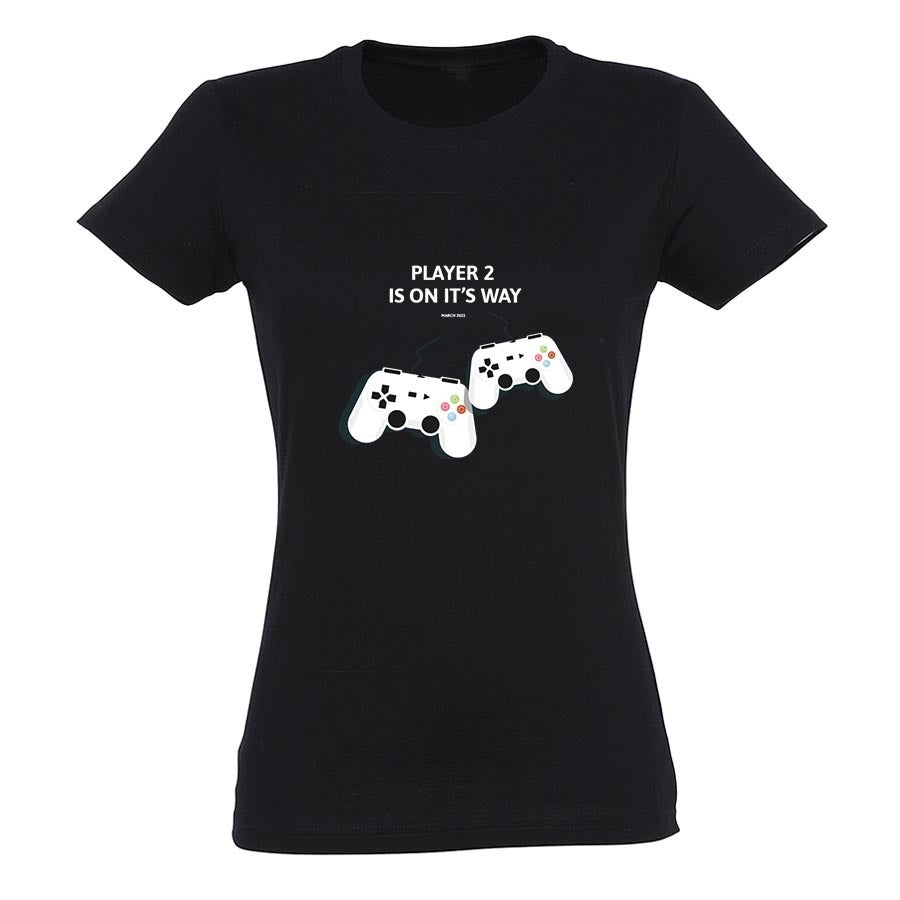 T-shirt voor vrouwen bedrukken - Zwart - M