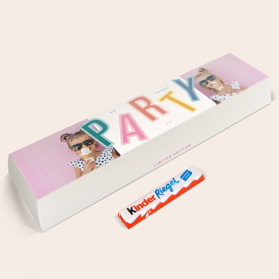 Personalised  XXL kinder bar Personalised  XXL kinder bar
