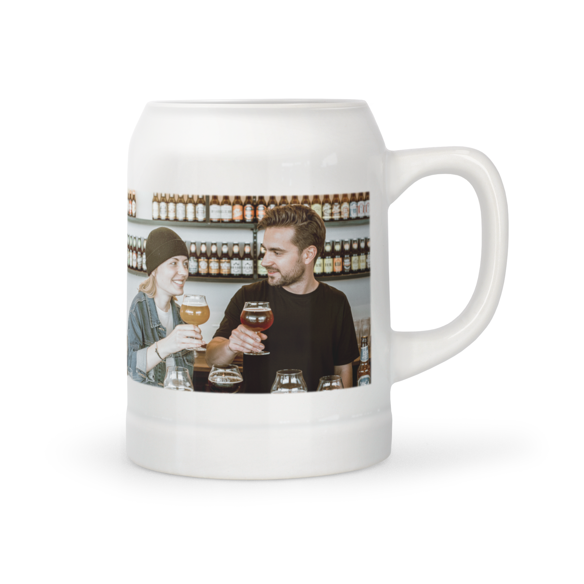 Bierkrug mit Foto
