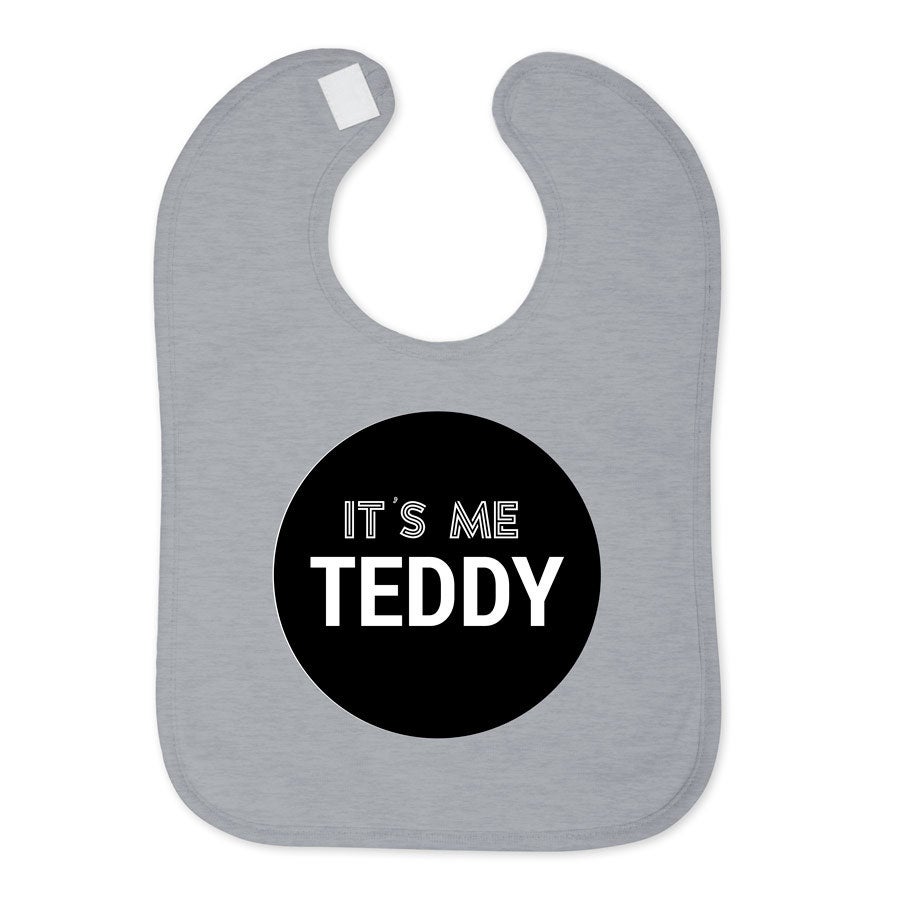 Babero personalizado - Gris