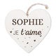 Cœur en bois avec prénom