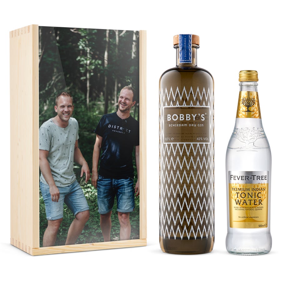 Personalised Gin & Tonic Gift Set - Bobby's Gin