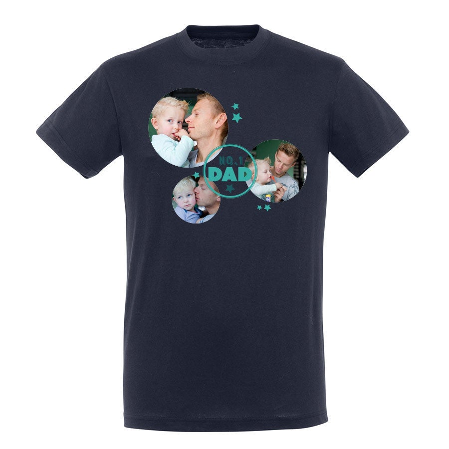 Personalised t-shirt - Father's Day - Navy - XL