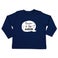 T-shirt bébé personnalisé - Manches longues - Bleu marine - 50/56