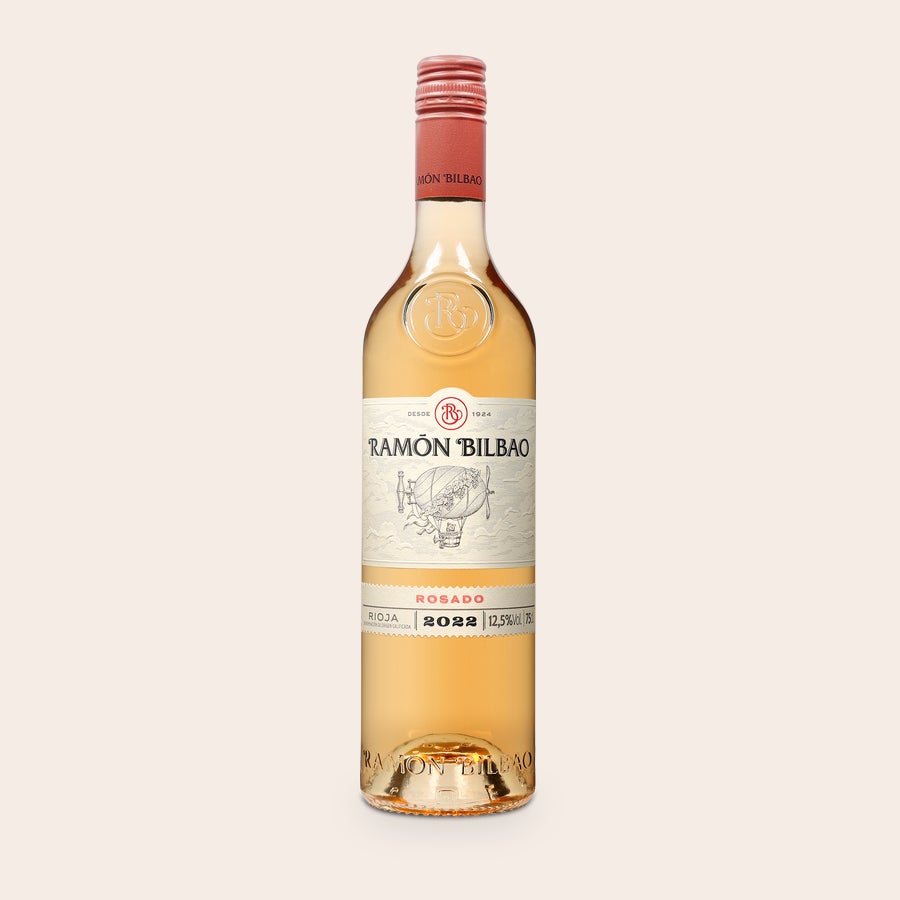 Ramon Bilbao Rosé - Étiquette personnalisée Bouteille de vin rosé Ramon Bilbao avec étiquette personnalisée imprimée