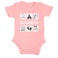 Baby romper - short sleeve - Baby pink - 50/56