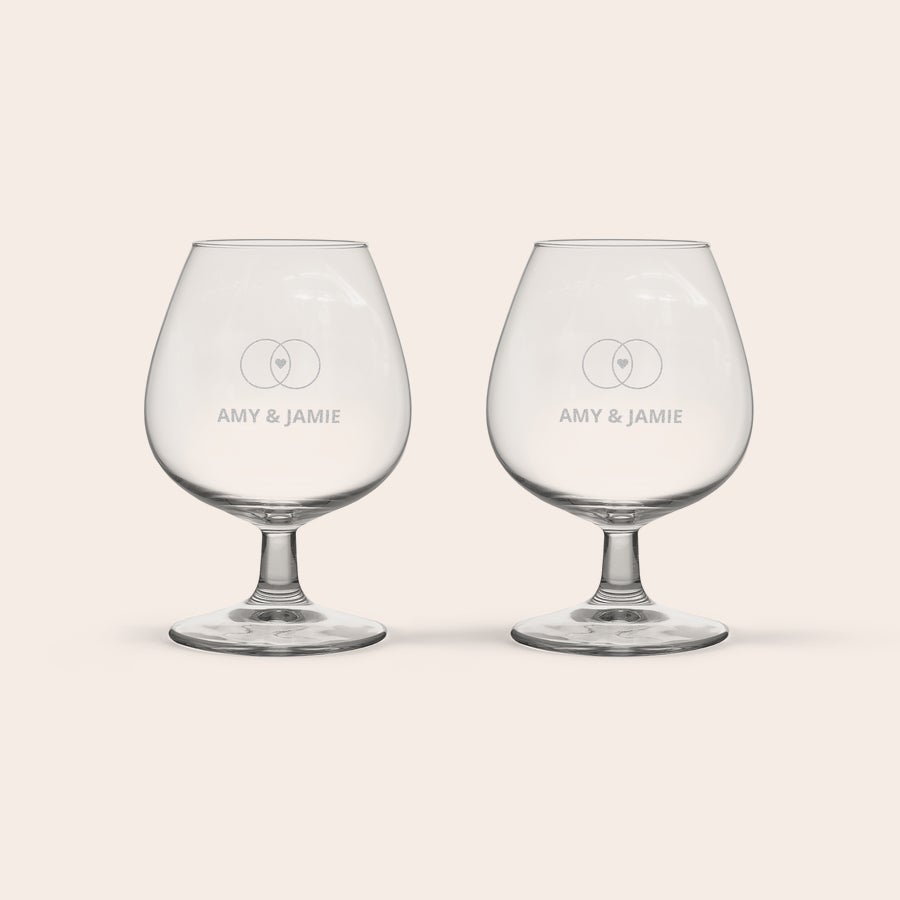 Prispôsobené brandy sklo Prispôsobené brandy sklo