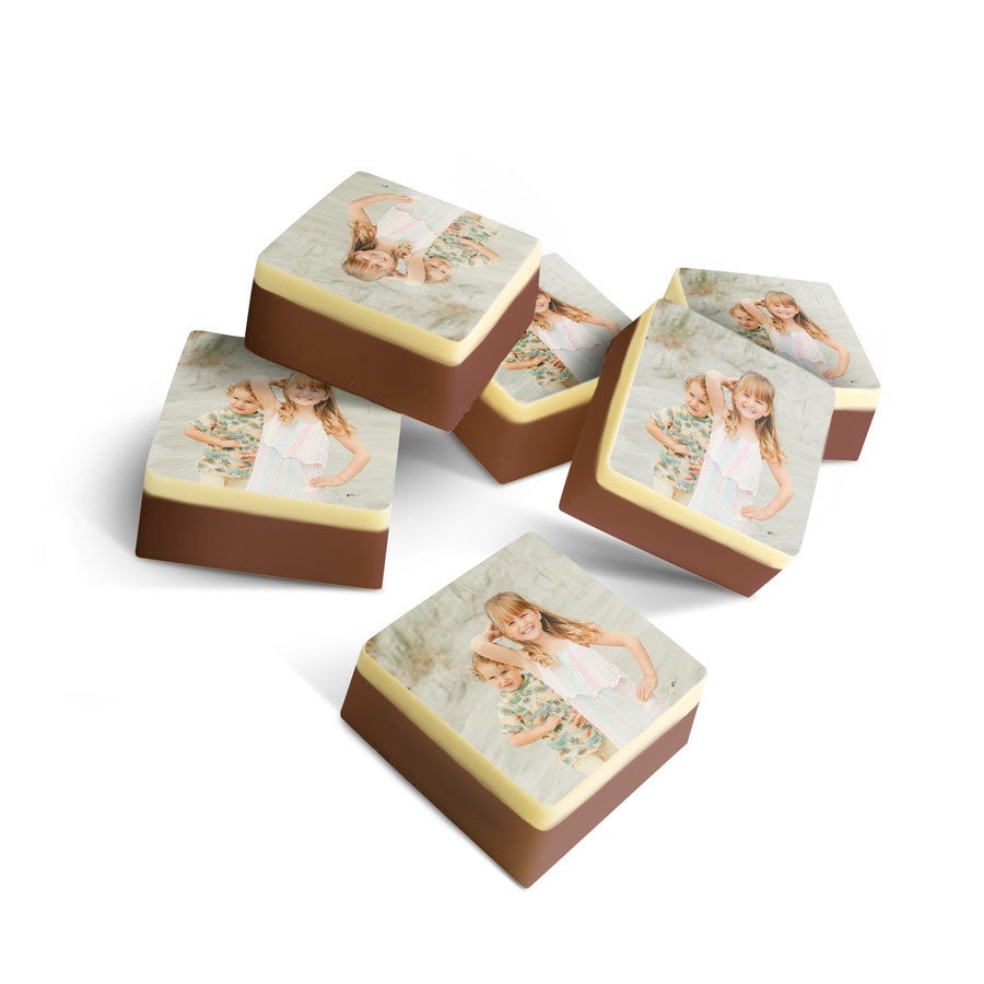 Chocolade bonbons met foto