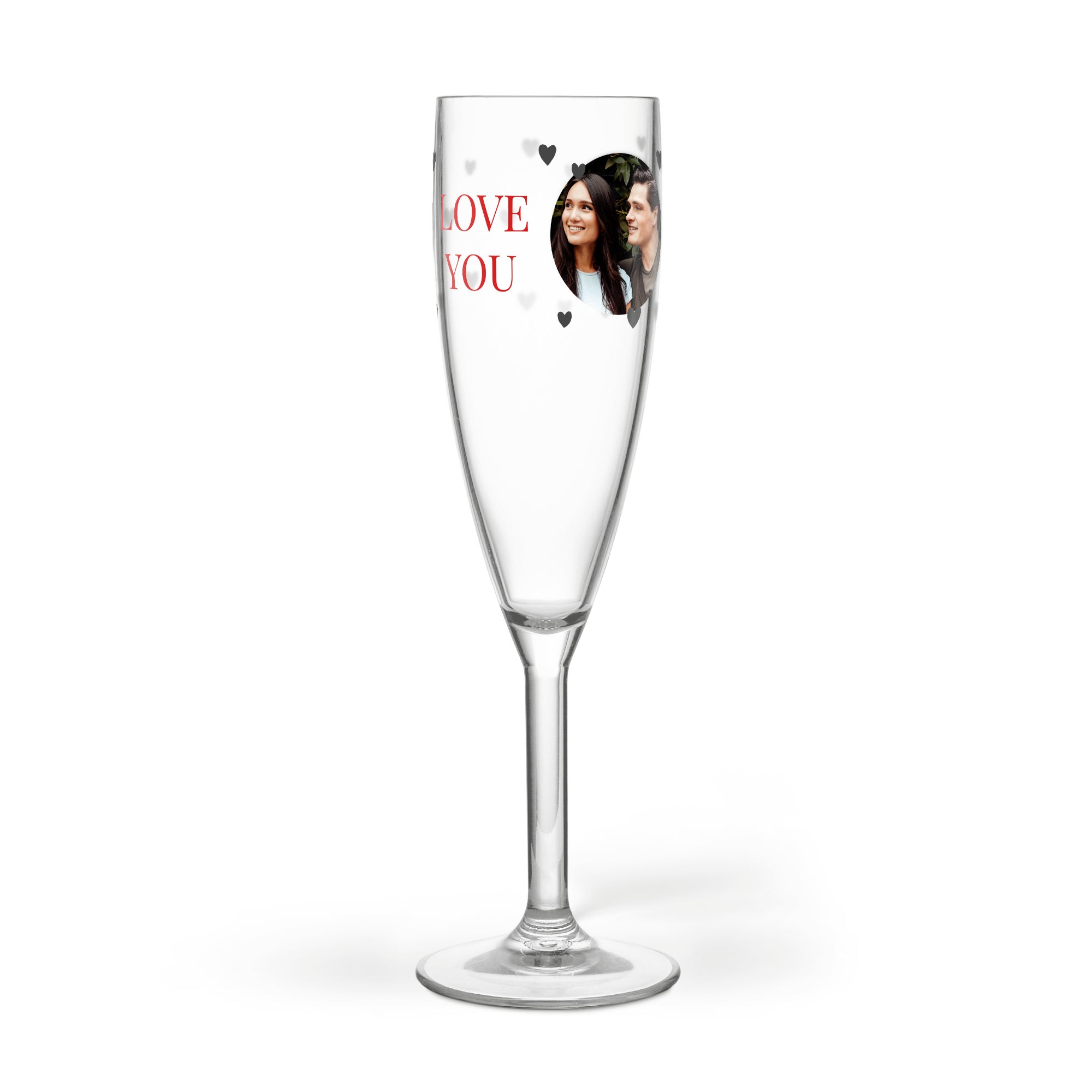 Champagne Glass - Plastic - Printed