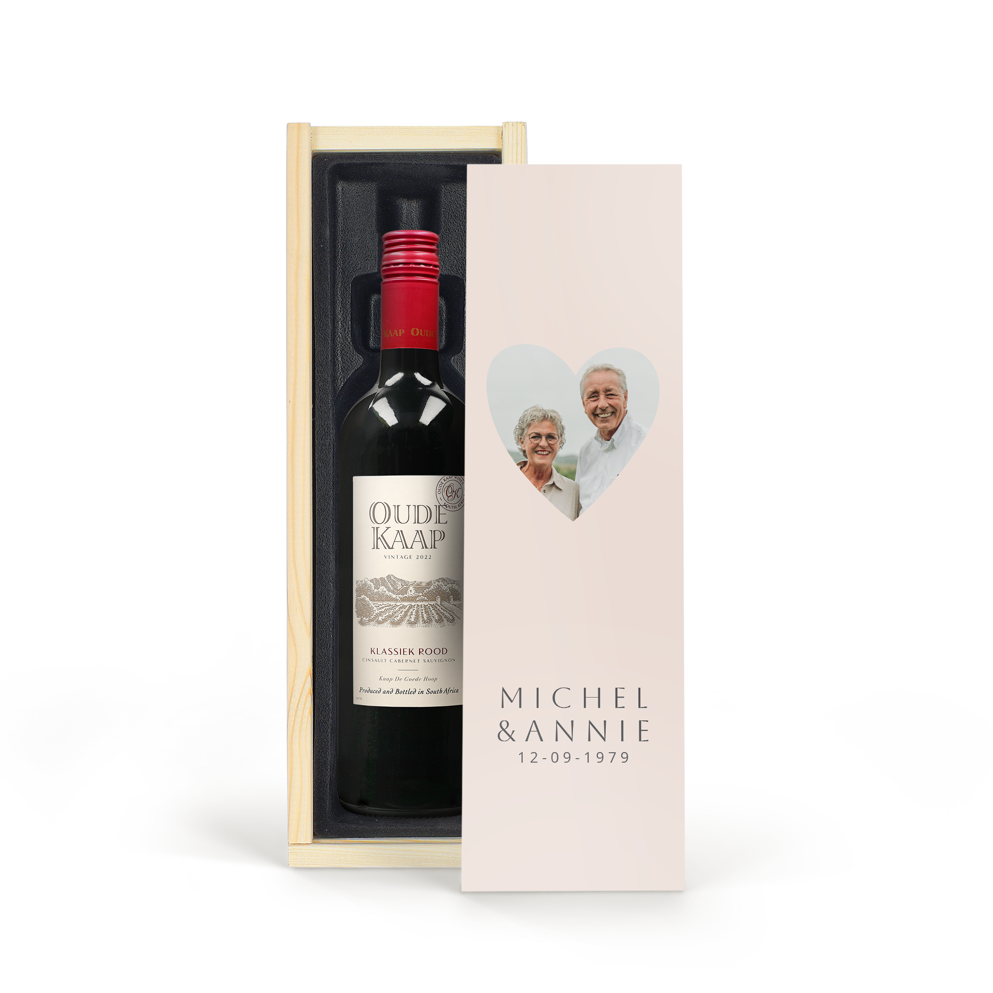 Coffret vin personnalisé - Oude Kaap - Rouge