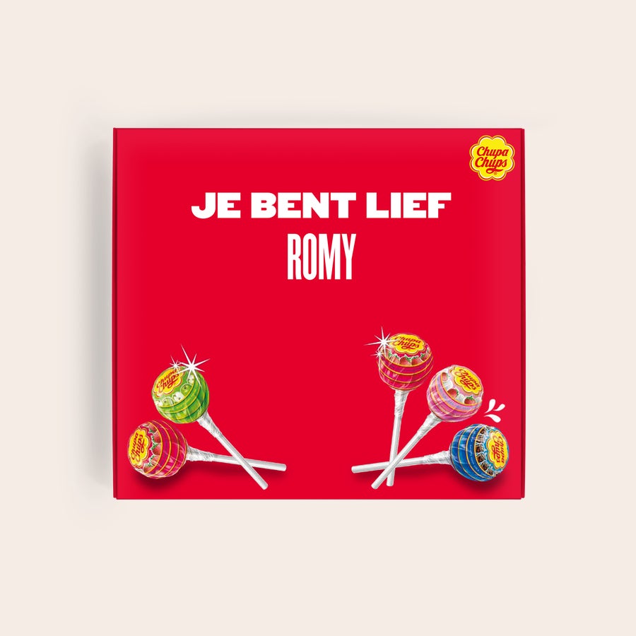 Chupa Chups brievenbuspakket personaliseren Chupa Chups brievenbuspakket personaliseren